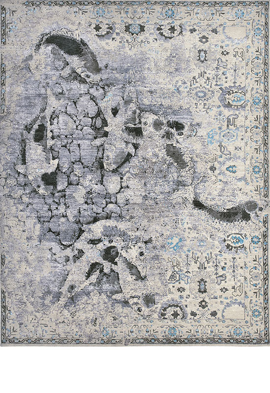 Tappeto moderno annodato a mano